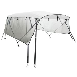 vidaXL Bimini tenda s 4 loki in stranicami 243x(185-198)x137 cm