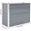 vidaXL Visoka greda iz pocinkanega jekla 100x40x77 cm sive barve