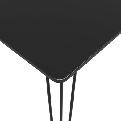 vidaXL Barska miza črna 120x60x105 cm