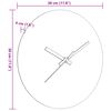 vidaXL Stenska ura s svetlečo lestvico in kazalci rjava Ø30 cm