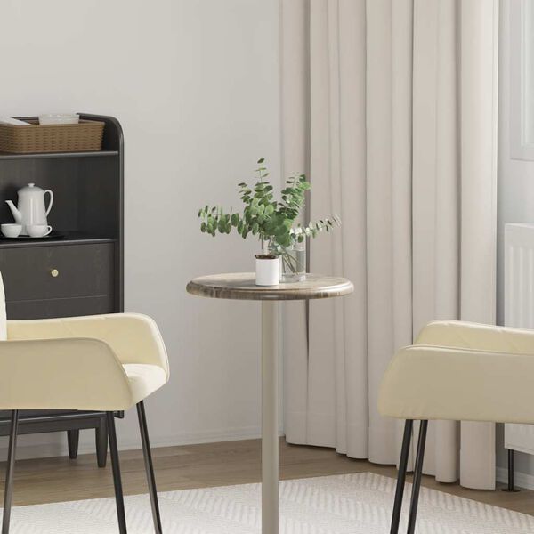 vidaXL Mizna plo&scaron;ča siva &Oslash; 40x2,5 cm marmor