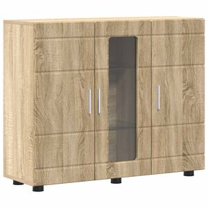 vidaXL Lesena omara Sonoma hrast 88,5 x 30,5 x 73 cm Konstruiran les