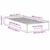 vidaXL Posteljni okvir Bela 100 x 200 cm Trdna borovina