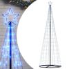 vidaXL LED božično drevo 550 LED modra 300 cm