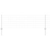 vidaXL Ograja s stebrom srebrna 0,6 x 25 m Jeklo
