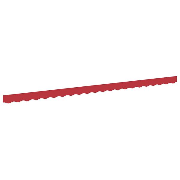 vidaXL Zaslon tende Rdeča 580 x 20 cm Platno