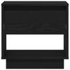 vidaXL Nočna omarica 2 pcs Črni hrast 45 x 34 x 44 cm Konstruiran les