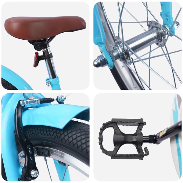 vidaXL Otro&scaron;ko Kolo 18 Palcev za 5-7 let Sveta modra