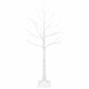 vidaXL Brezovo božično drevo Bela 22 x 22 x 120 cm Plastika 174 LED