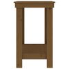 vidaXL Delovna miza medeno rjava 110x50x80 cm trdna borovina