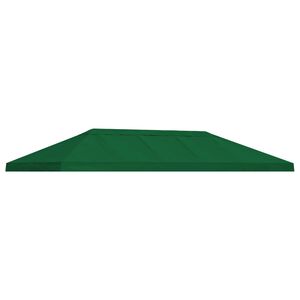 vidaXL Za&scaron;čita za gazebo s senčnikom 6 x 3 m Zelena Poliester 190