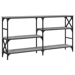 vidaXL Konzolna mizica siva sonoma 150x29x76,5 cm inženirski les