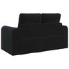 vidaXL Sofa postelja 60cm Črna Žamet
