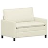 vidaXL Kavč Krem 126 x 81 x 87,5 cm Blago