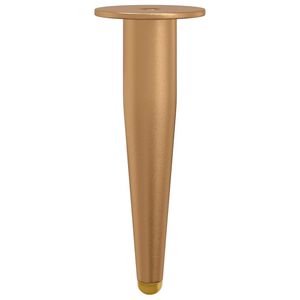 vidaXL Stojne noge 2 kos Zlata 98 x 40 mm elezo