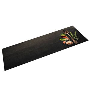 vidaXL Kuhinjska preproga pralna začimbe 45x150 cm žamet