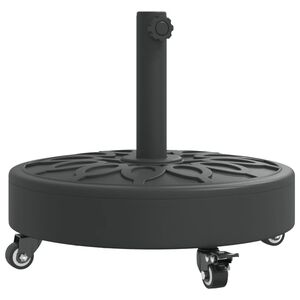 vidaXL Podstavek za senčnik s kolesi za drog &Oslash;38/48 mm 27 kg okrogel