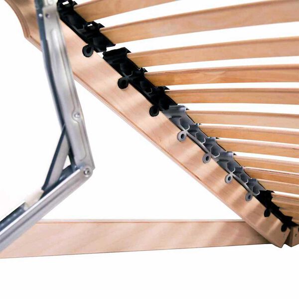 vidaXL Lamelni podstavek Rjava 90 x 190 cm Trda bukovina