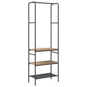 vidaXL Stojalo za oblačila Umetni hrast 60 x 30 x 171 cm