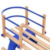 vidaXL Zložljive sani z naslonom 110 cm vezan les