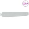 vidaXL Komplet 15 fleksibilnih ograj za trato pocinkano jeklo 100x14cm
