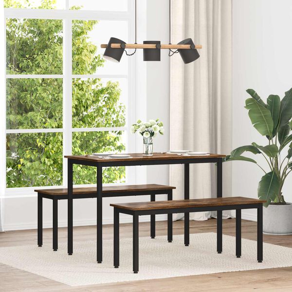 vidaXL Jedilne mize KOVINA