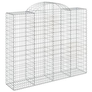 vidaXL Obokana gabonska ko&scaron;ara 200x50x160/180 cm pocinkano železo