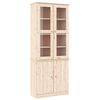 vidaXL Steklena vitrina ALTA 77x35x186,5 cm trdna borovina