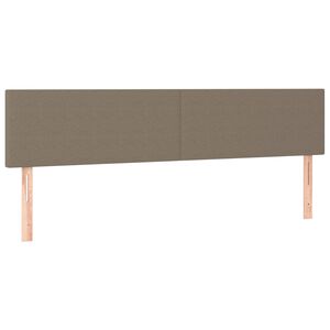 vidaXL Posteljno vzglavje taupe 180x5x78/88 cm blago