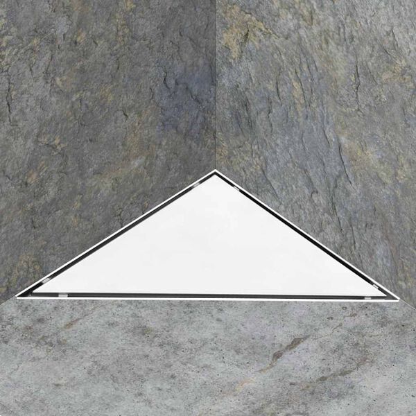 vidaXL Odtok za tu&scaron; z 2 v 1 pokrovom 25x25 cm nerjaveče jeklo