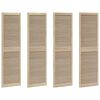 vidaXL Vrata omare z vrati 4 pcs Naravna 201 x 2,1 x 59,5 cm