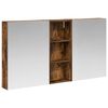vidaXL Komplet omaric za kopalnico 3 kos 130 x 14,5 x 70 cm