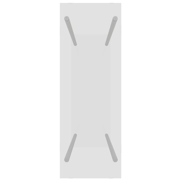 vidaXL Stojalo za drva prozorno 80x35x100 cm kaljeno steklo