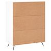vidaXL Komoda bela 69,5x34x90 cm inženirski les