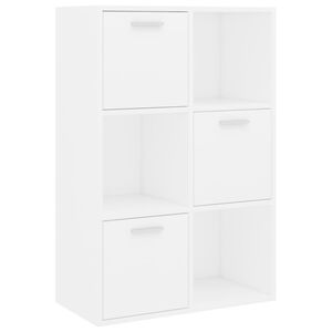 vidaXL Omara za shranjevanje bela 60x29,5x90 cm iverna plo&scaron;ča