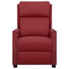 vidaXL Masažni stol s funkcijo vstajanja vinsko rdeče umetno usnje