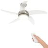 vidaXL Stropni ventilator s svetilko in daljinskim upravljalnikom