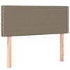 vidaXL Box spring postelja z vzmetnico LED taupe 120x200 cm blago