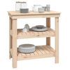 vidaXL Delovna miza 78,5x50x80 cm trdna borovina