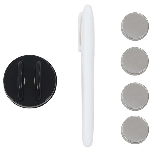 vidaXL Stenska magnetna tabla iz stekla 50x50 cm