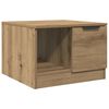 vidaXL Klubska mizica artisan hrast 50x50x36 cm inženirski les