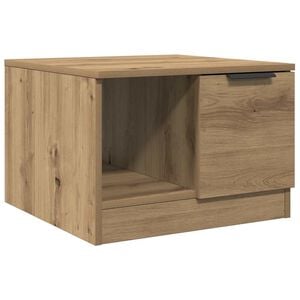 vidaXL Klubska mizica artisan hrast 50x50x36 cm inženirski les