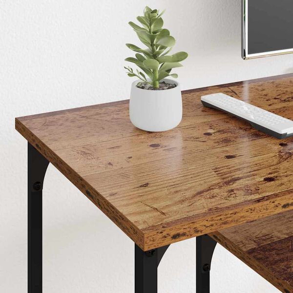 vidaXL TV omarica Star les 102 x 35 x 45,5 cm Inženirski les in železo