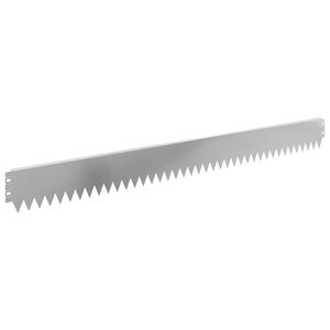 vidaXL Robovi trave 20 pcs 103 x 10 cm Jeklo Srebrna