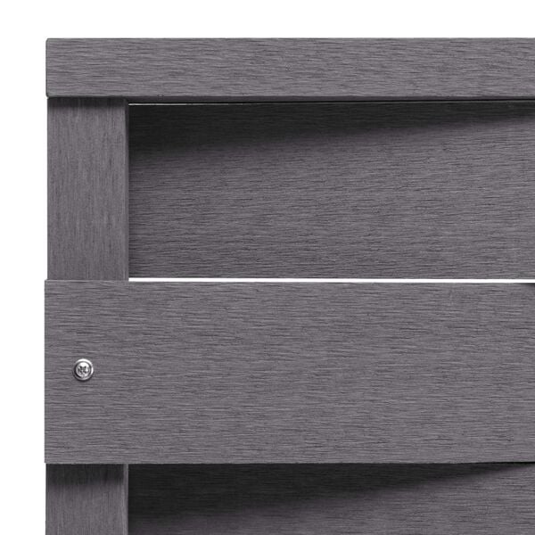 vidaXL Ograjni panel WPC 170x180 cm siv