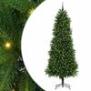 vidaXL Božično drevo med 300 LED z stojalom Zelena 240 cm PE