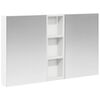 vidaXL Komplet omaric za kopalnico 3 kos 100 x 10,5 x 60,5 cm