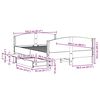 vidaXL Posteljni okvir brez vzmetnice 150x200 cm trdna borovina
