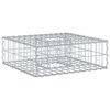 vidaXL Gabionska dvignjena postelja 60 x 60 x 20 cm Cinkana jeklena