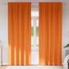vidaXL Zavese za zatemnitev z obroči 2 pcs Svetlo oranžna 245 x 140 cm